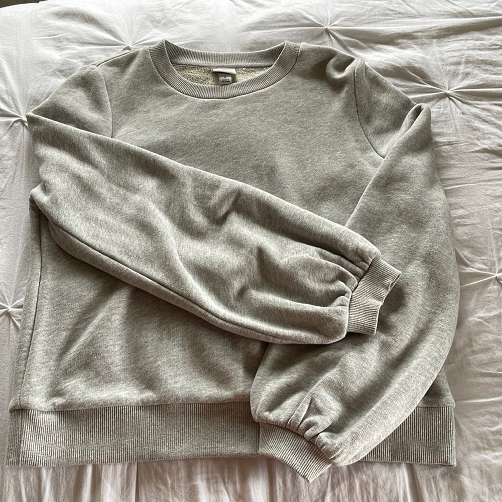 A new day grey sweatshirt
